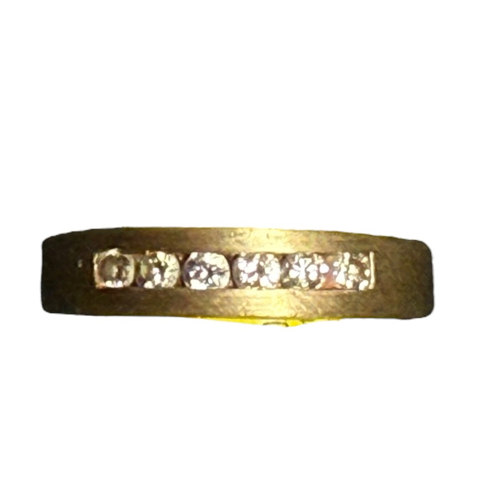 Diamond 14K  Yellow Gold Band